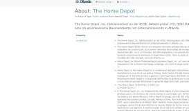 
							         About: The Home Depot - DBpedia								  
							    