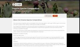 
							         About the Invasive Species Compendium - CABI.org								  
							    