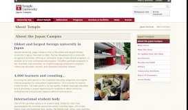 
							         About the Japan Campus - Temple University, Japan Campus								  
							    