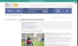 
							         About the Medical Home Portal								  
							    