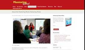 
							         About the Mentoring Works Mentoring Portal - Mentoring Works								  
							    