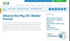 
							         About the My DC Water Portal | DCWater.com								  
							    