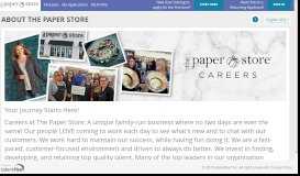 
							         About The Paper Store - talentReef Applicant Portal								  
							    
