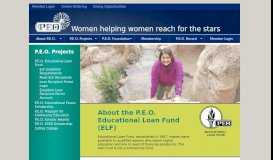 
							         About the P.E.O. Educational Loan Fund (ELF) | P.E.O. International								  
							    