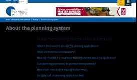 
							         About the planning system | Planning Portal								  
							    