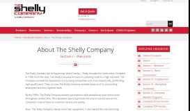 
							         About The Shelly Company - The Shelly Company								  
							    