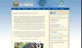 
							         About the Village of El Portal - El Portal Village								  
							    