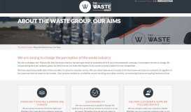 
							         About the Waste Group | The Waste Group								  
							    