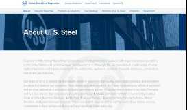
							         About U. S. Steel | United States Steel Corporation								  
							    