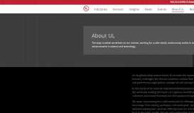 
							         About UL | UL - UL.com								  
							    