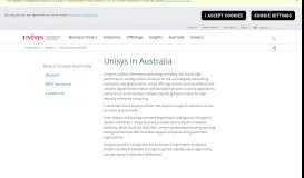 
							         About Unisys Australia - Unisys India								  
							    