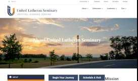 
							         About - United Lutheran Seminary								  
							    