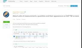 
							         About units of measurements, quantities and their appearance on SAP ...								  
							    