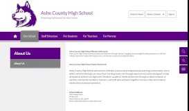 
							         About Us / About Us - Ashe County Schools								  
							    