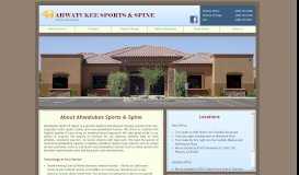 
							         About Us - Ahwatukee Sports and Spine								  
							    