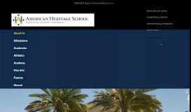 
							         About Us - American Heritage School								  
							    