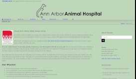 
							         About Us - Ann Arbor Animal Hospital								  
							    