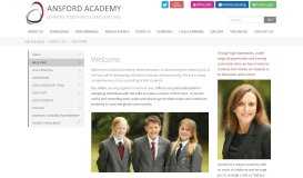 
							         about us - Ansford Academy - WELCOME								  
							    