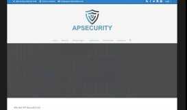 
							         About Us – AP Security Solutions								  
							    