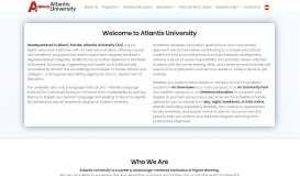 
							         About Us | Atlantis University								  
							    