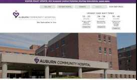 
							         About Us | Auburn Community Hospital - Auburn, NY								  
							    