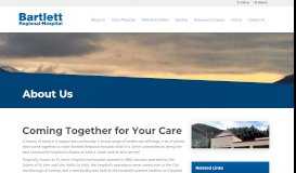 
							         About Us | Bartlett Regional Hospital								  
							    