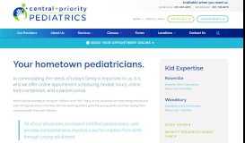 
							         About Us - Central + Priority Pediatrics								  
							    