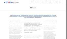 
							         About Us | Citizenserve Community Development Software								  
							    