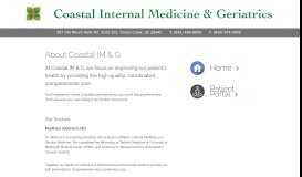 
							         About Us - Coastal Internal Medicine & Geriatrics								  
							    