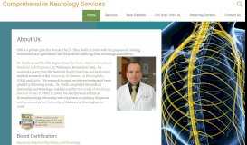 
							         About Us | Comprehensive Neurology Services								  
							    