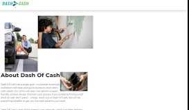 
							         about us - Dash of Cash								  
							    
