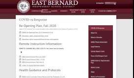 
							         About Us – District Information – East Bernard Independent School ...								  
							    