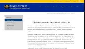 
							         About Us / District Overview - Marion CUSD #2								  
							    