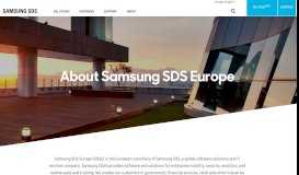 
							         About Us | Enterprise IT Solutions | Samsung SDS Europe								  
							    