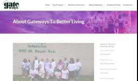 
							         About Us - Gateways to Better Living - Northeast Ohio								  
							    