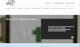 
							         About Us | GCA - GRACE CHRISTIAN ACADEMY (Lutheran ...								  
							    