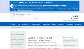 
							         About us | Haringey Clinical Commissioning Group								  
							    