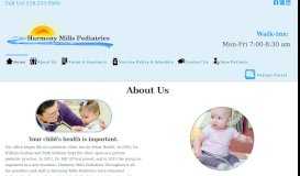 
							         About Us | Harmony Mills Pediatrics								  
							    