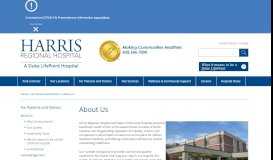 
							         About Us - Harris Regional Hospital								  
							    