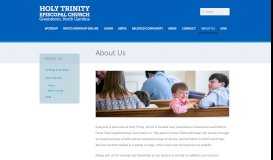 
							         About Us | Holy Trinity Episcopal Church								  
							    