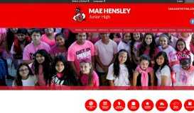 
							         About Us - Home - Mae Hensley Junior High								  
							    