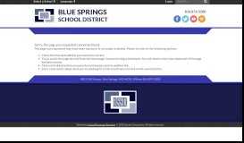 
							         About Us / Homepage - Blue Springs School District								  
							    