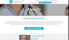 
							         About Us | Houston Neurologist - Neurology Consultants of Houston, PA								  
							    