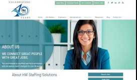 
							         About Us - HW Staffing Solutions								  
							    