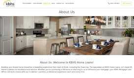 
							         About Us - KBHS Home Loans								  
							    