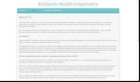
							         About Us - Kentucky Health Cooperative								  
							    