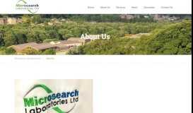 
							         About Us - Microsearch Laboratories Ltd								  
							    