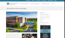 
							         About Us | Missouri Cancer Associates								  
							    