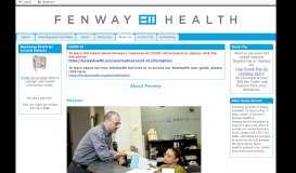 
							         About Us - MyFenway - Fenway Health								  
							    