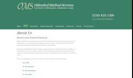 
							         About Us | Oldendorf Primary Care - Oldendorf Medical Services								  
							    